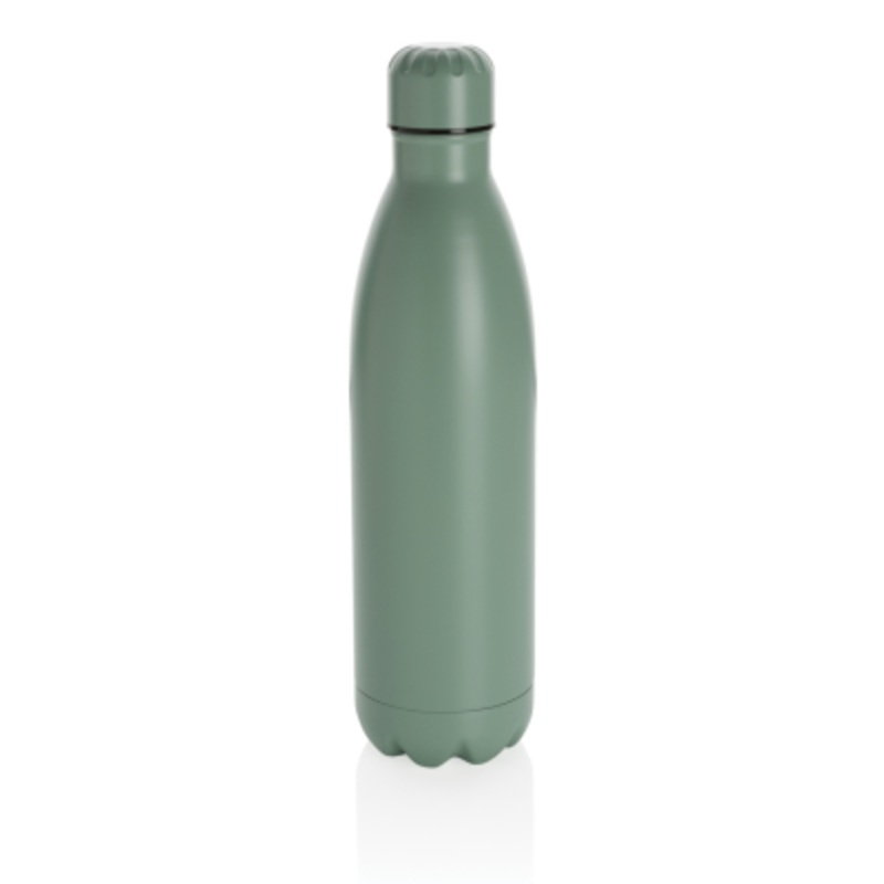 SOLID COLOUR VACUUM STAINLESS STEEL METAL BOTTLE 750ML in Green – Promise Promo