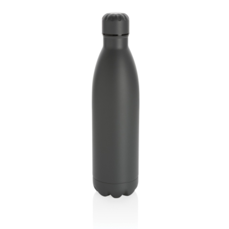 SOLID COLOUR VACUUM STAINLESS STEEL METAL BOTTLE 750ML in Grey – Promise Promo