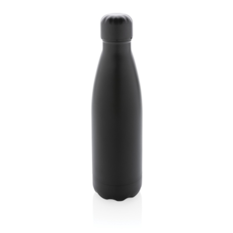 SOLID COLOUR VACUUM STAINLESS STEEL METAL BOTTLE in Black – Promise Promo