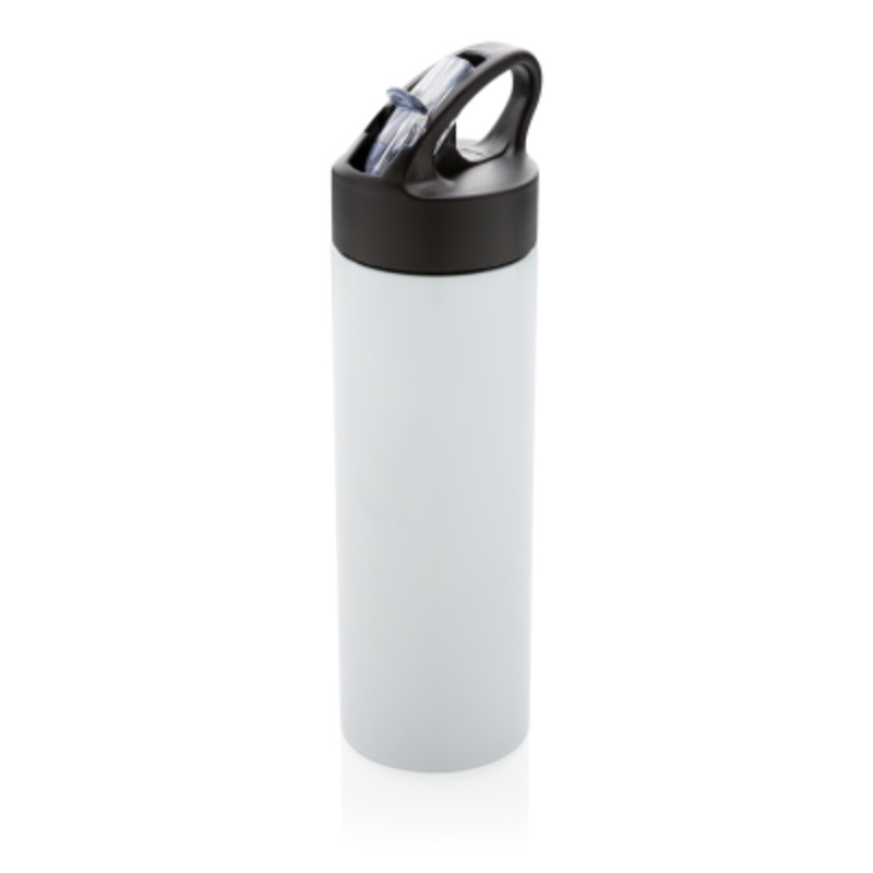 SPORTS BOTTLE with Straw in White – Promise Promo