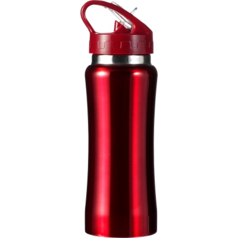 STEEL DRINK BOTTLE (600ML) in Red – Promise Promo