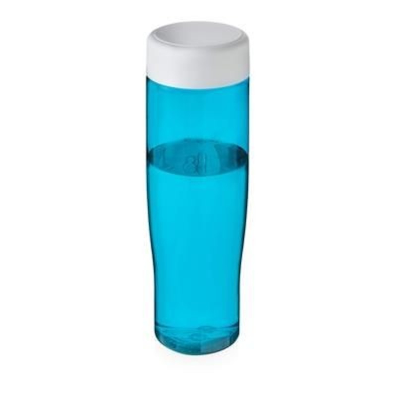 TEMPO SCREW CAP BOTTLE in Aqua Blue & White Solid – Promise Promo