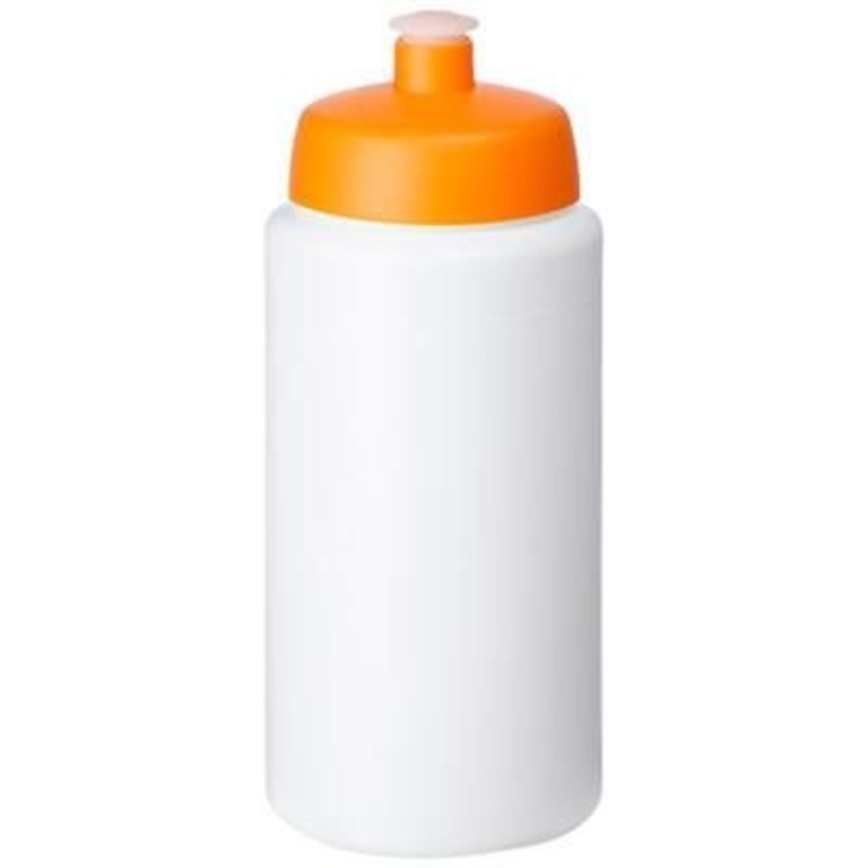 BASELINE PLUS GRIP 500 ML SPORTS LID SPORTS BOTTLE in White Solid-orange – Promise Promo