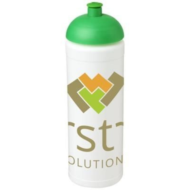 BASELINE PLUS GRIP 750 ML DOME LID SPORTS BOTTLE in White Solid-green – Promise Promo