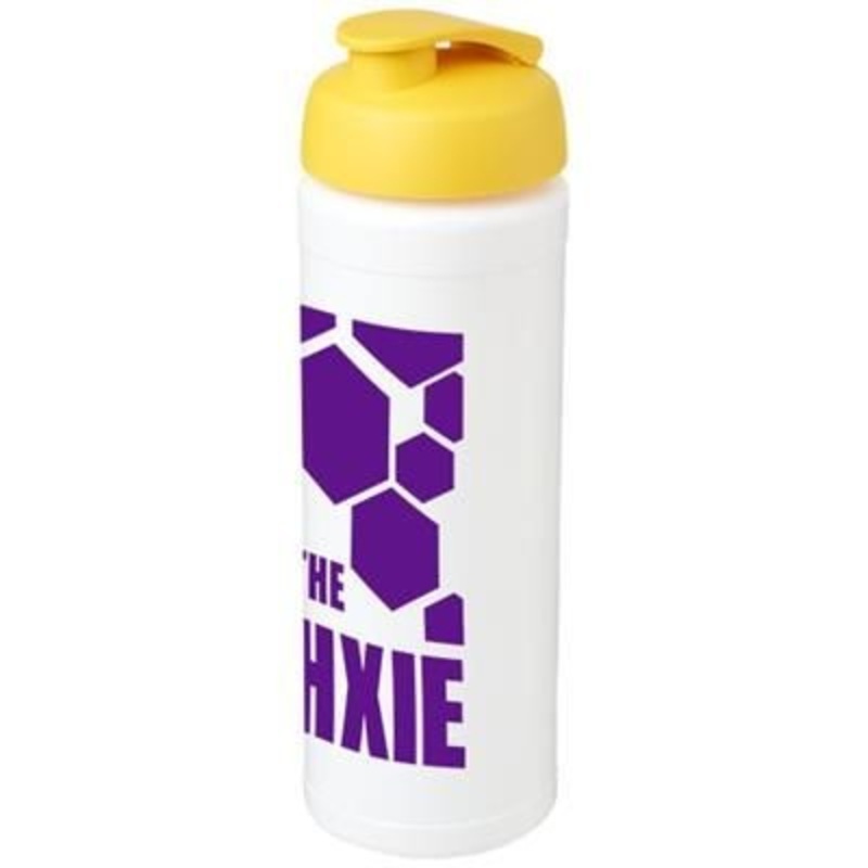 BASELINE PLUS GRIP 750 ML FLIP LID SPORTS BOTTLE in White Solid-yellow – Promise Promo