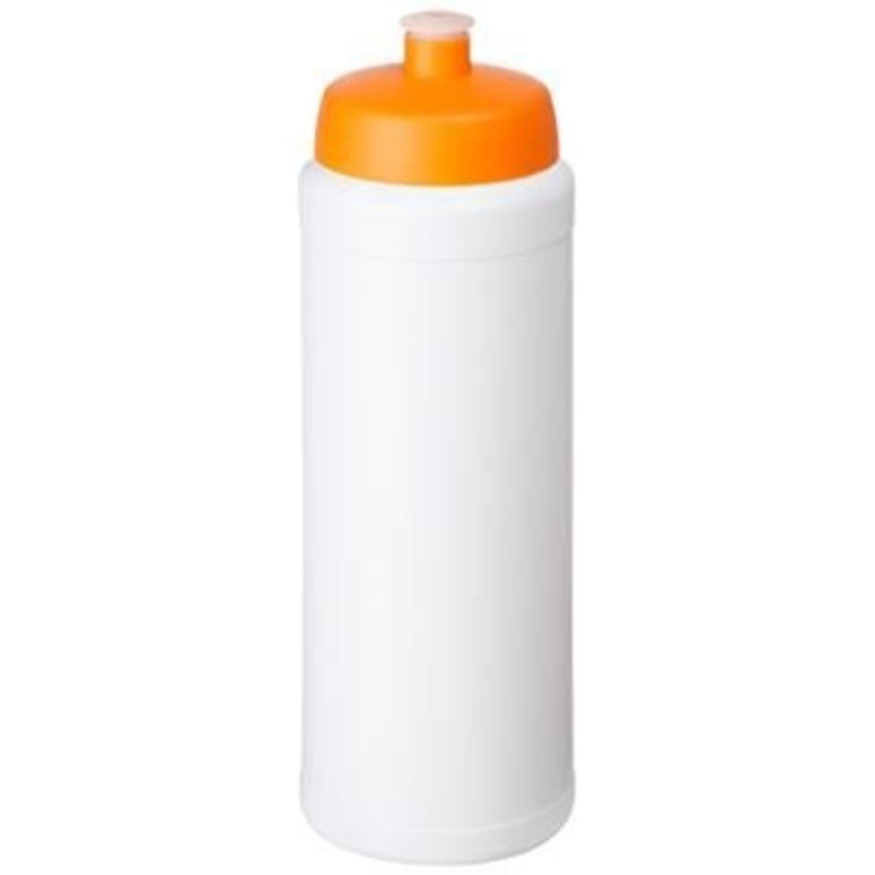 BASELINE PLUS GRIP 750 ML SPORTS LID SPORTS BOTTLE in White Solid-orange – Promise Promo