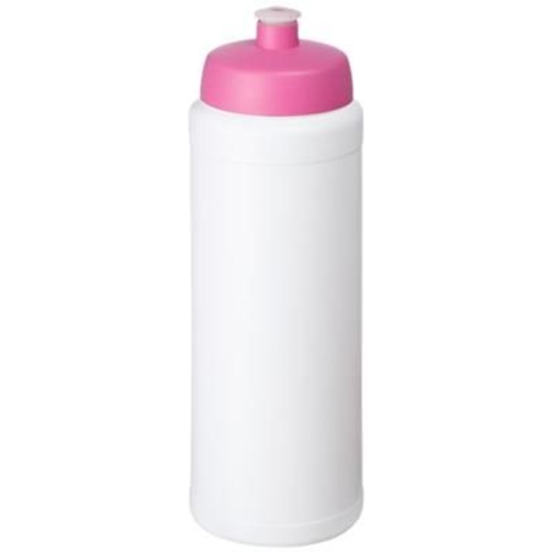 BASELINE PLUS GRIP 750 ML SPORTS LID SPORTS BOTTLE in White Solid-pink – Promise Promo