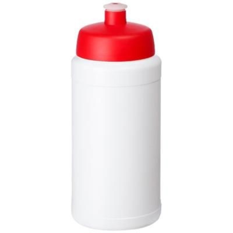 BASELINE PLUS 500 ML BOTTLE with Sports Lid in White Solid-red – Promise Promo