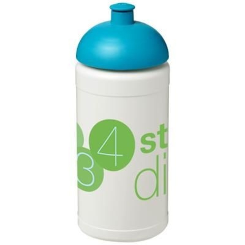 BASELINE PLUS 500 ML DOME LID SPORTS BOTTLE in White Solid-aqua – Promise Promo