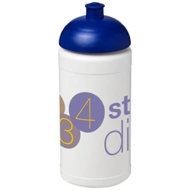 BASELINE PLUS 500 ML DOME LID SPORTS BOTTLE in White Solid-blue – Promise Promo