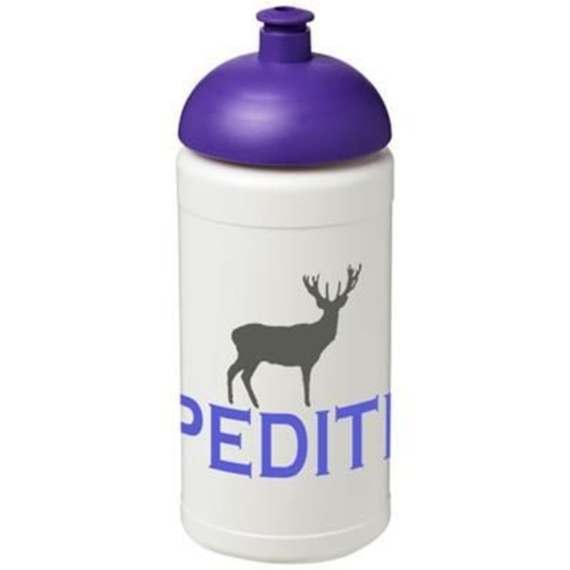 BASELINE PLUS 500 ML DOME LID SPORTS BOTTLE in White Solid-purple – Promise Promo