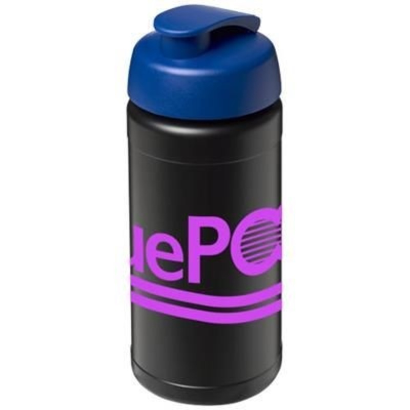 BASELINE PLUS 500 ML FLIP LID SPORTS BOTTLE in Black Solid-blue – Promise Promo