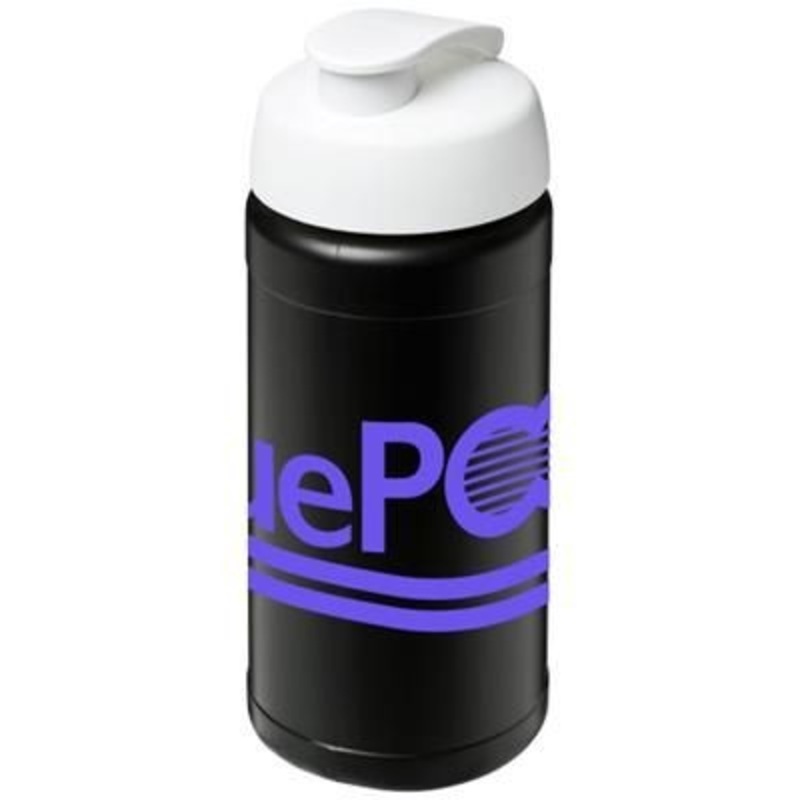 BASELINE PLUS 500 ML FLIP LID SPORTS BOTTLE in Black Solid-white Solid – Promise Promo