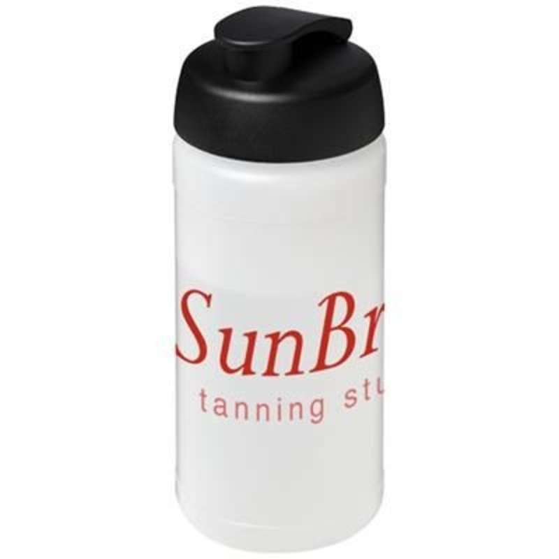 BASELINE PLUS 500 ML FLIP LID SPORTS BOTTLE in Transparent-black Solid – Promise Promo