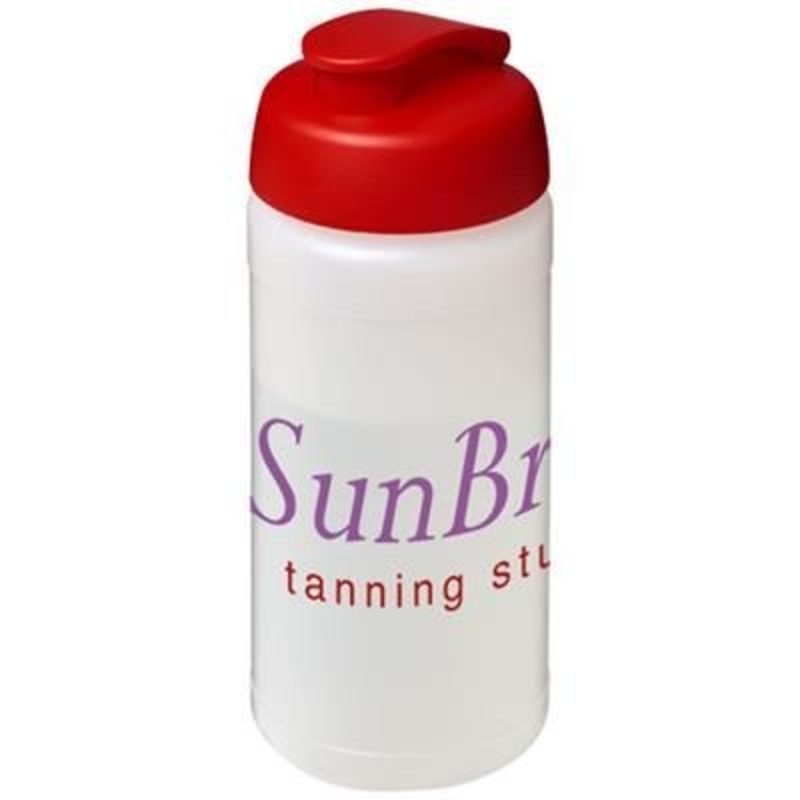 BASELINE PLUS 500 ML FLIP LID SPORTS BOTTLE in Transparent-red – Promise Promo