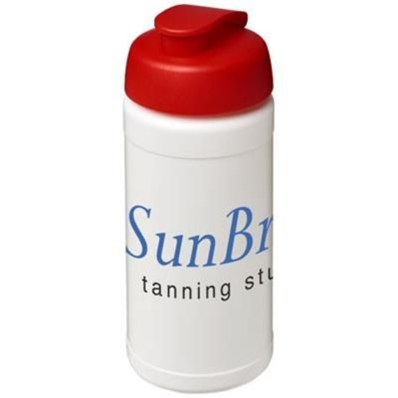 BASELINE PLUS 500 ML FLIP LID SPORTS BOTTLE in White Solid-red – Promise Promo