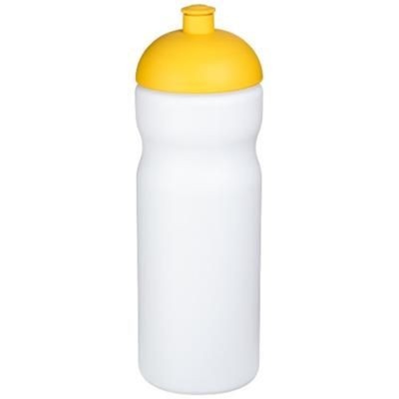 BASELINE PLUS 650 ML DOME LID SPORTS BOTTLE in White Solid-yellow – Promise Promo