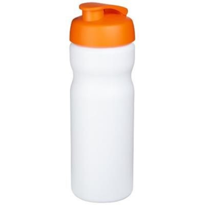 BASELINE PLUS 650 ML FLIP LID SPORTS BOTTLE in White Solid-orange – Promise Promo