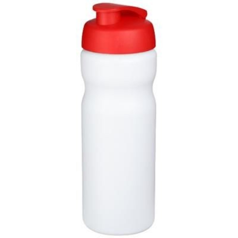 BASELINE PLUS 650 ML FLIP LID SPORTS BOTTLE in White Solid-red – Promise Promo