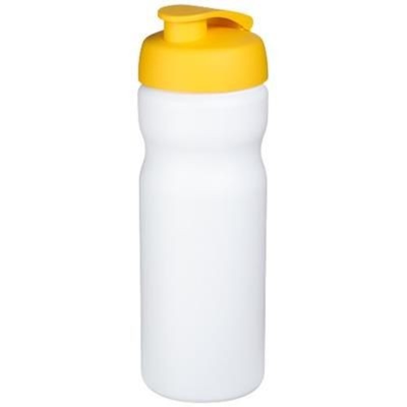 BASELINE PLUS 650 ML FLIP LID SPORTS BOTTLE in White Solid-yellow – Promise Promo