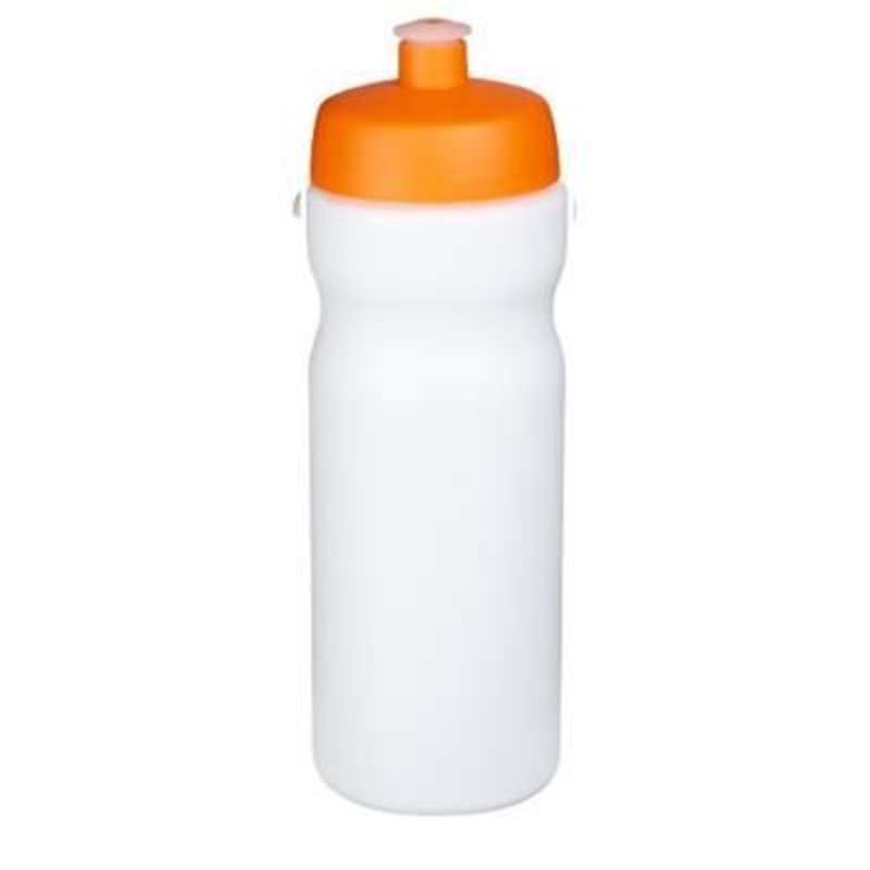BASELINE PLUS 650 ML SPORTS BOTTLE in White Solid-orange – Promise Promo