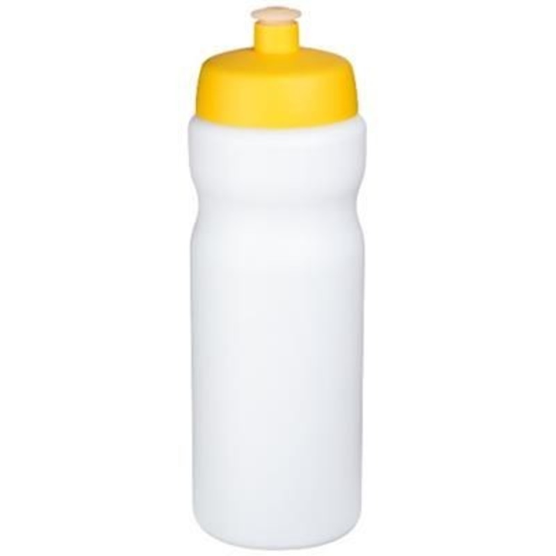 BASELINE PLUS 650 ML SPORTS BOTTLE in White Solid-yellow – Promise Promo