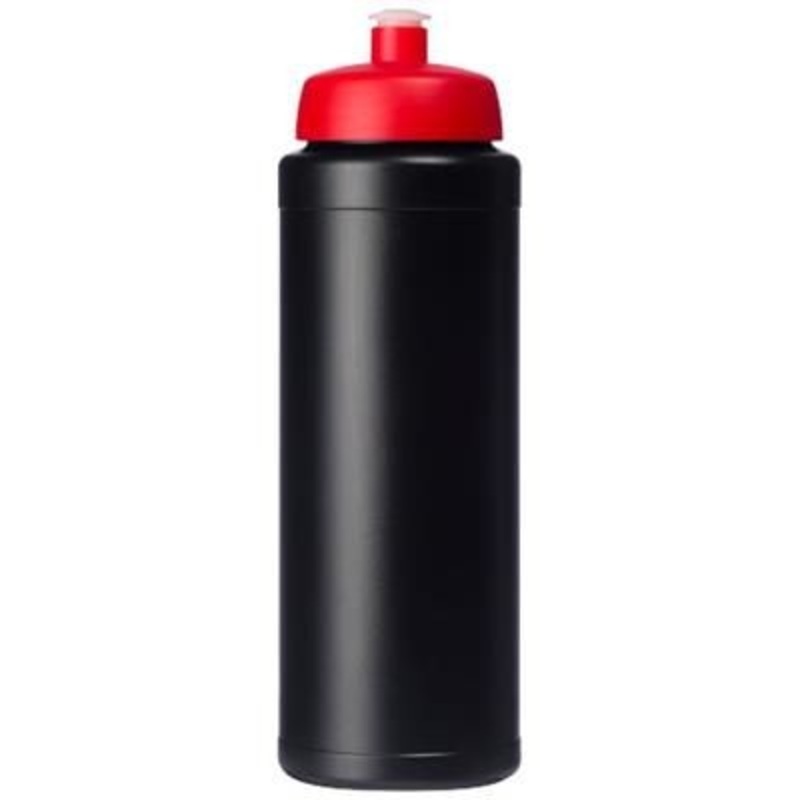 BASELINE PLUS 750 ML BOTTLE with Sports Lid in Black Solid-red – Promise Promo