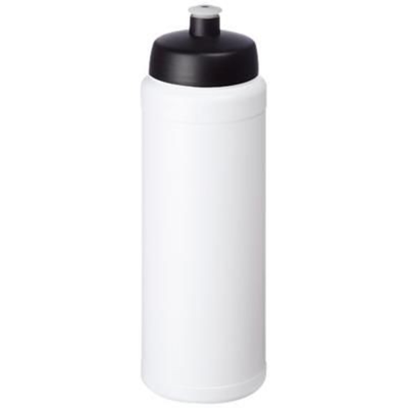 BASELINE PLUS 750 ML BOTTLE with Sports Lid in White Solid-black Solid – Promise Promo