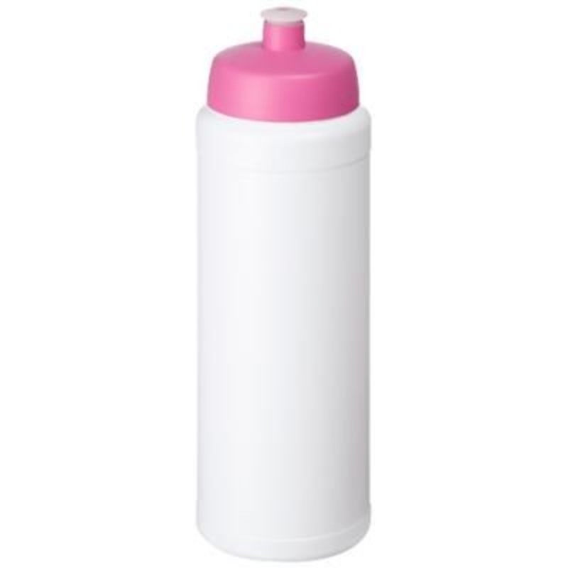 BASELINE PLUS 750 ML BOTTLE with Sports Lid in White Solid-pink – Promise Promo