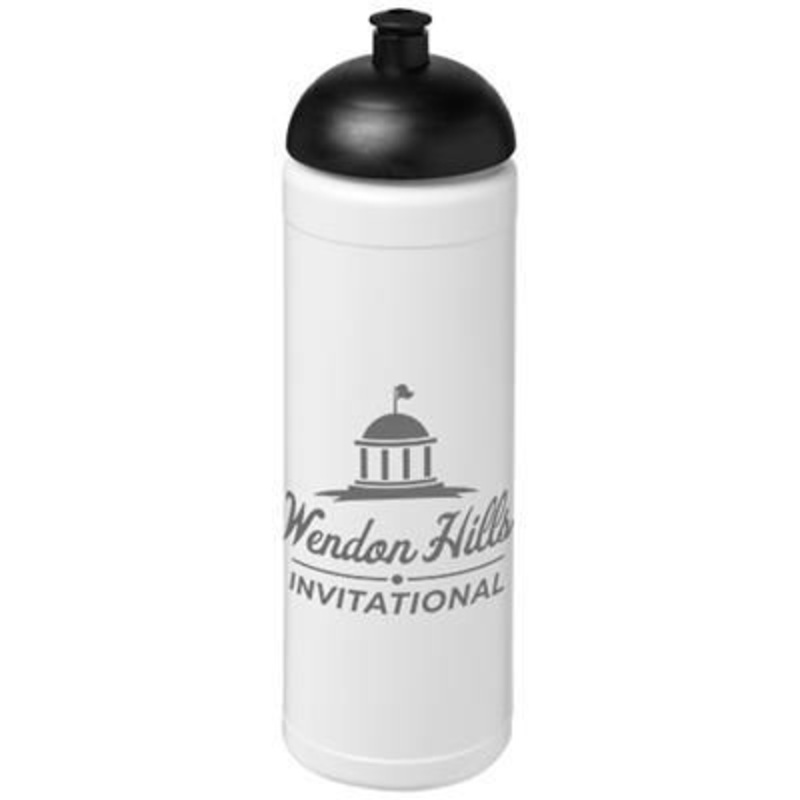 BASELINE PLUS 750 ML DOME LID SPORTS BOTTLE in White Solid-black Solid – Promise Promo