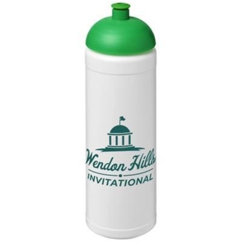 BASELINE PLUS 750 ML DOME LID SPORTS BOTTLE in White Solid-green – Promise Promo