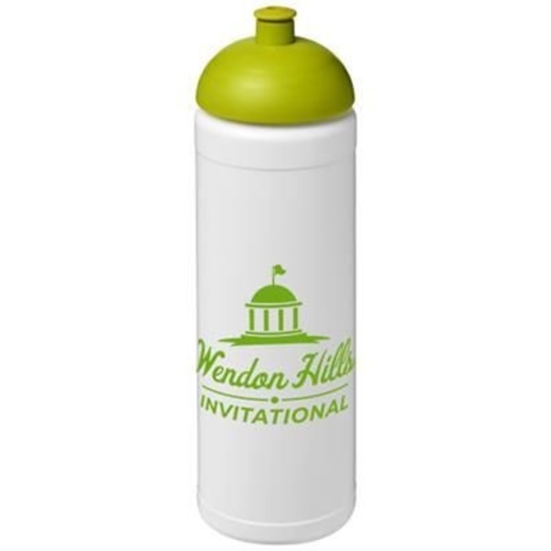 BASELINE PLUS 750 ML DOME LID SPORTS BOTTLE in White Solid-lime Green – Promise Promo