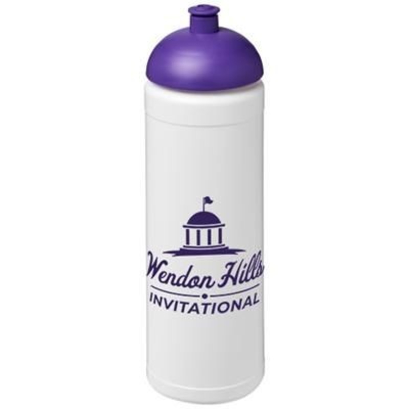 BASELINE PLUS 750 ML DOME LID SPORTS BOTTLE in White Solid-purple – Promise Promo