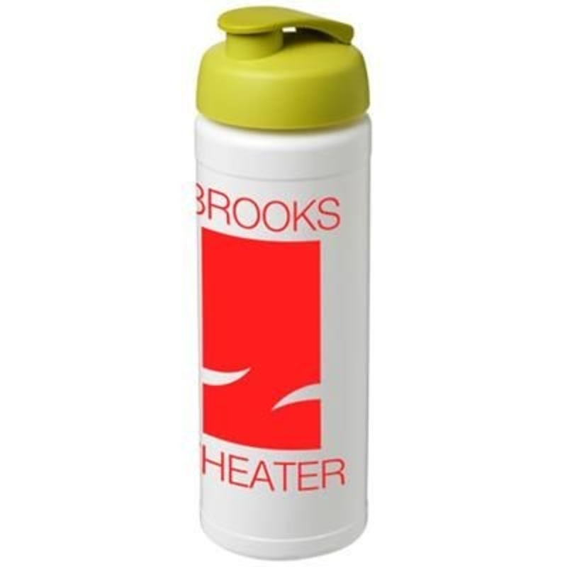 BASELINE PLUS 750 ML FLIP LID SPORTS BOTTLE in White Solid-lime Green – Promise Promo