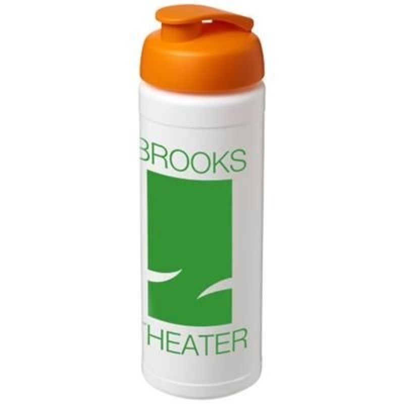 BASELINE PLUS 750 ML FLIP LID SPORTS BOTTLE in White Solid-orange – Promise Promo