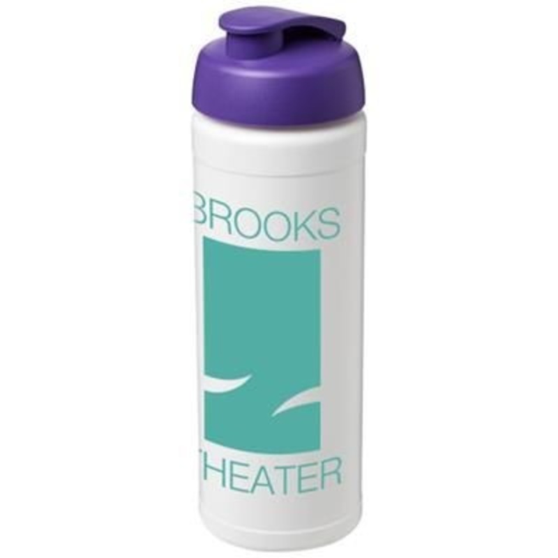 BASELINE PLUS 750 ML FLIP LID SPORTS BOTTLE in White Solid-purple – Promise Promo