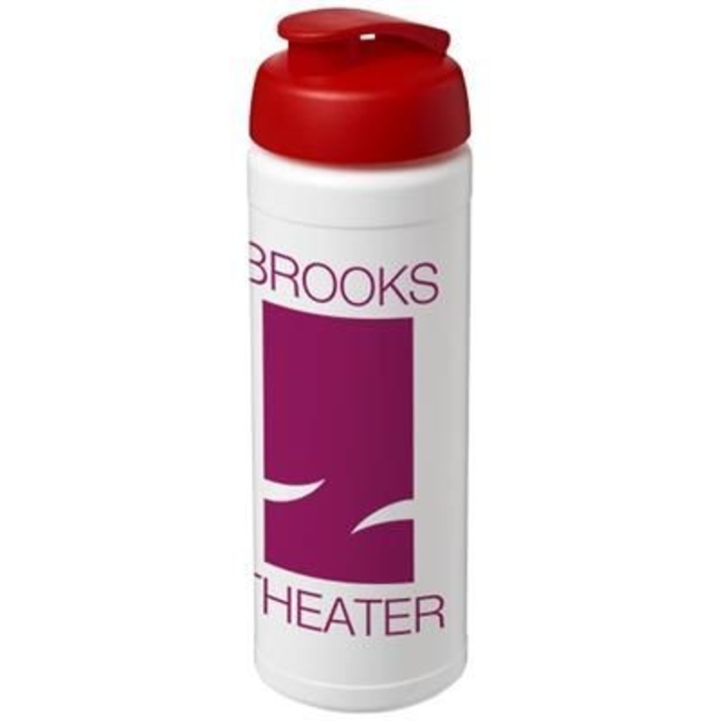BASELINE PLUS 750 ML FLIP LID SPORTS BOTTLE in White Solid-red – Promise Promo