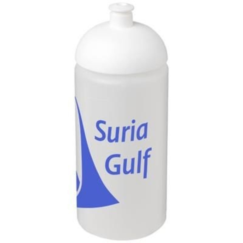 BASELINE PLUS GRIP 500 ML DOME LID SPORTS BOTTLE in Transparent-white Solid – Promise Promo