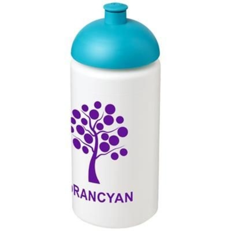 BASELINE PLUS GRIP 500 ML DOME LID SPORTS BOTTLE in White Solid-aqua – Promise Promo