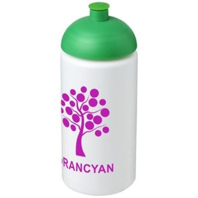 BASELINE PLUS GRIP 500 ML DOME LID SPORTS BOTTLE in White Solid-green – Promise Promo