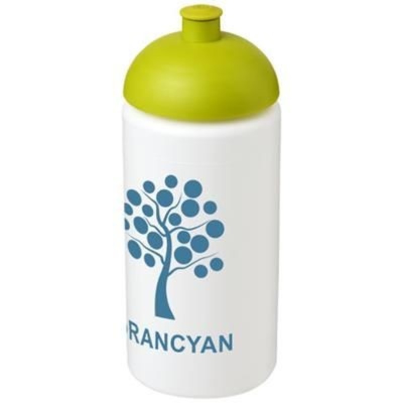 BASELINE PLUS GRIP 500 ML DOME LID SPORTS BOTTLE in White Solid-lime Green – Promise Promo