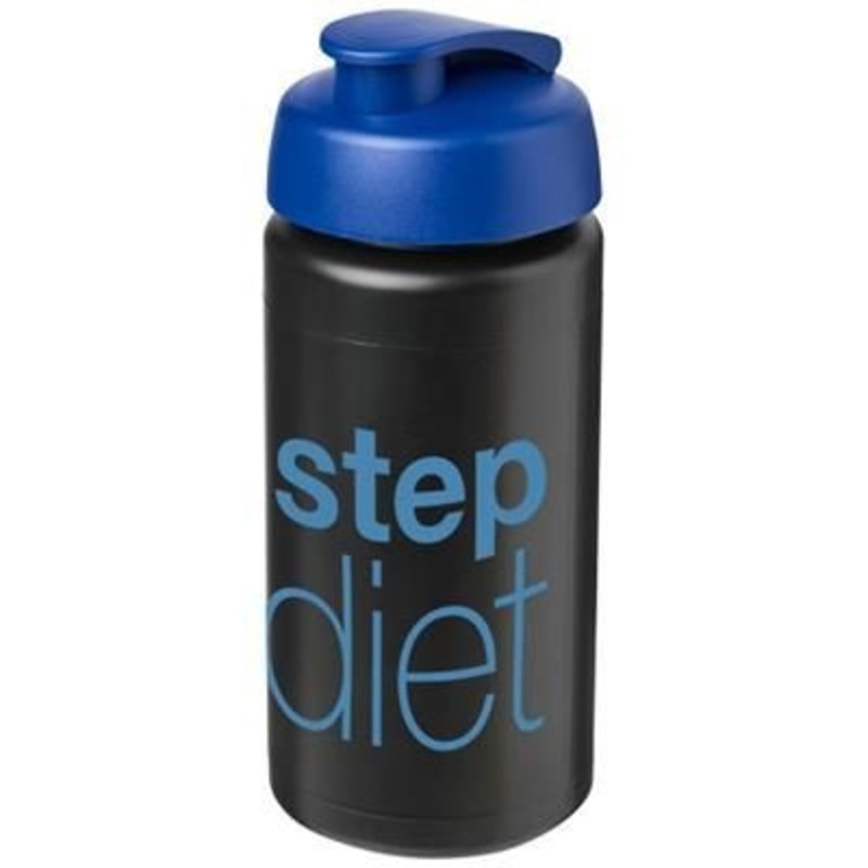 BASELINE PLUS GRIP 500 ML FLIP LID SPORTS BOTTLE in Black Solid-blue – Promise Promo