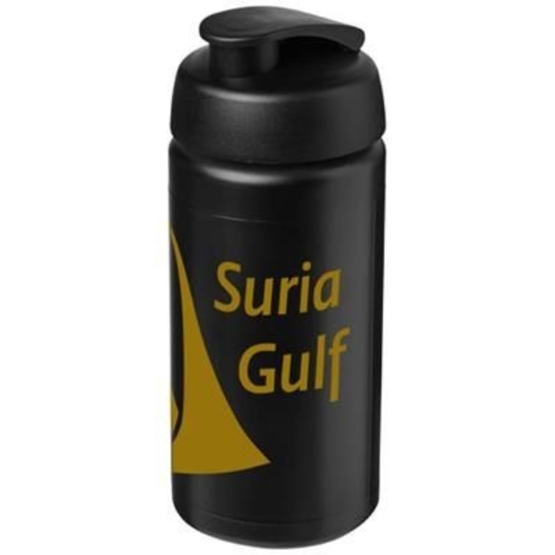 BASELINE PLUS GRIP 500 ML FLIP LID SPORTS BOTTLE in Black Solid – Promise Promo