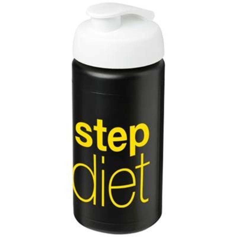 BASELINE PLUS GRIP 500 ML FLIP LID SPORTS BOTTLE in Black Solid-white Solid – Promise Promo