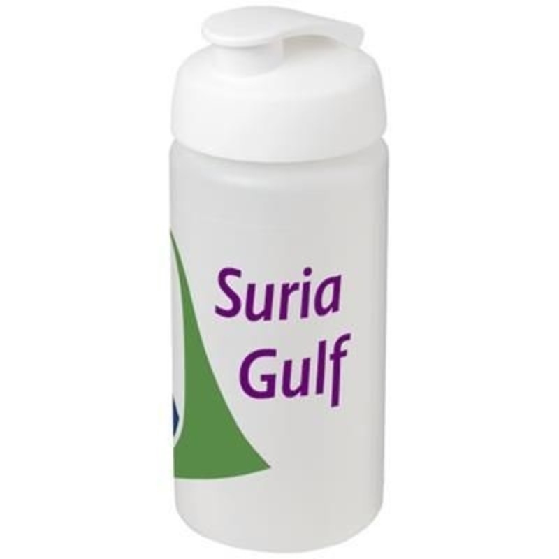 BASELINE PLUS GRIP 500 ML FLIP LID SPORTS BOTTLE in Transparent-white Solid – Promise Promo