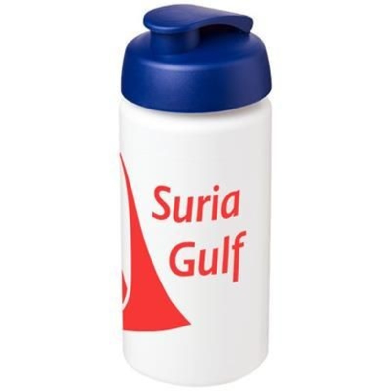 BASELINE PLUS GRIP 500 ML FLIP LID SPORTS BOTTLE in White Solid-blue – Promise Promo