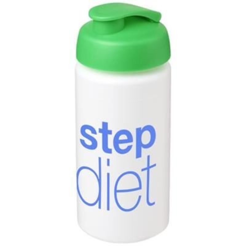 BASELINE PLUS GRIP 500 ML FLIP LID SPORTS BOTTLE in White Solid-green – Promise Promo