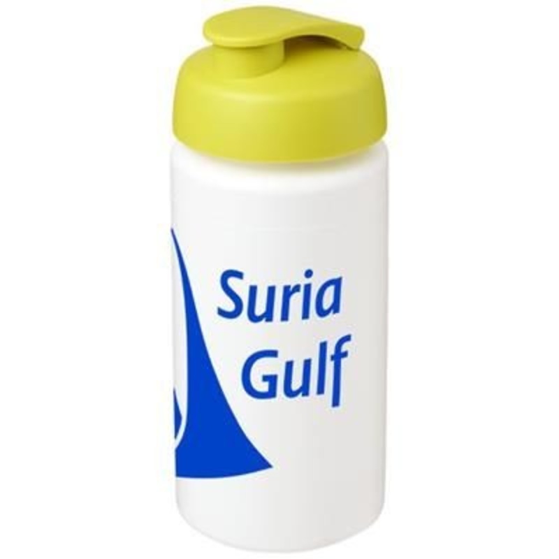 BASELINE PLUS GRIP 500 ML FLIP LID SPORTS BOTTLE in White Solid-lime – Promise Promo