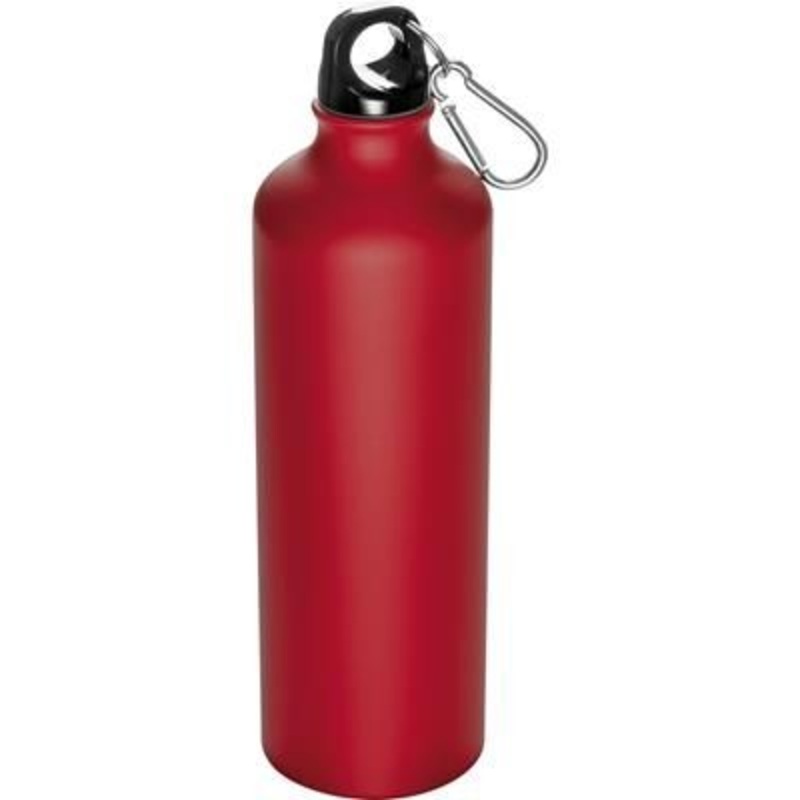 800ML STAINLESS STEEL METAL DRINK BOTTLE with Snap Hook in Red – Promise Promo