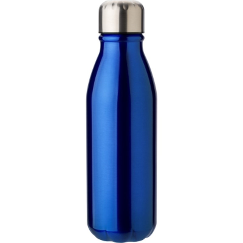 ALUMINIUM METAL SINGLE WALL DRINK BOTTLE in Blue – Promise Promo